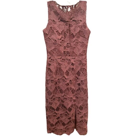 Dress the Population Lace Sheath Dress in Plum NWOT Size 8 - Picture 2 of 3